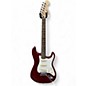 Used Squier AFFINITY STRATOCASTER UPGRADED Candy Apple Red Metallic Solid Body Electric Guitar thumbnail