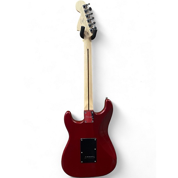 Used Squier AFFINITY STRATOCASTER UPGRADED Candy Apple Red Metallic Solid Body Electric Guitar