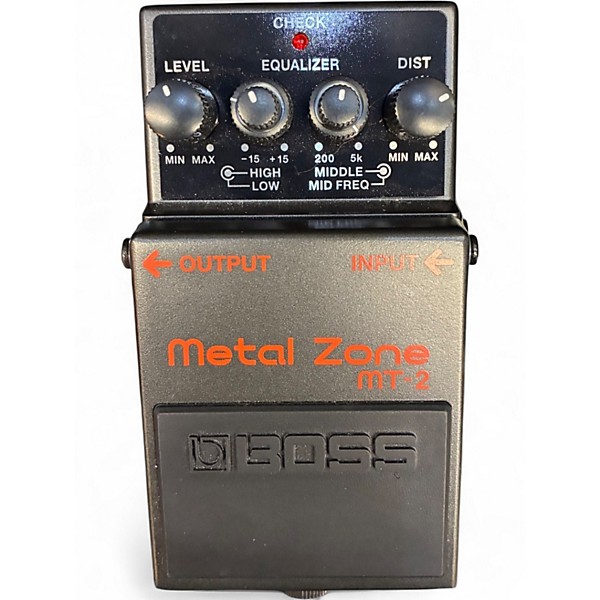 Used BOSS MT2 Metal Zone Distortion Effect Pedal