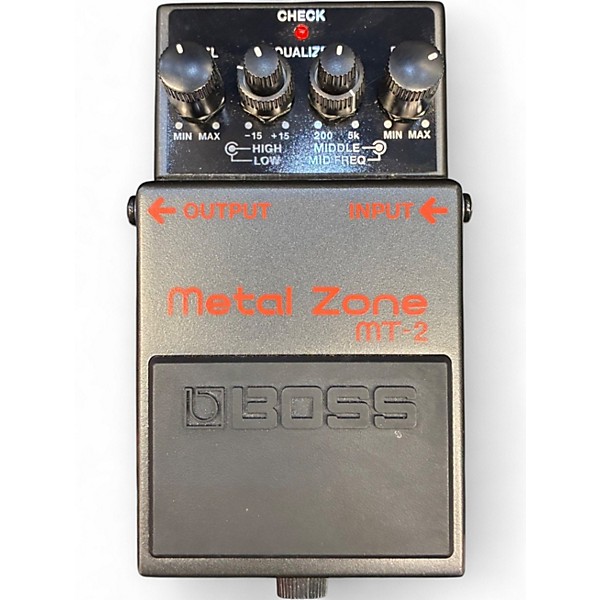 Used BOSS MT2 Metal Zone Distortion Effect Pedal