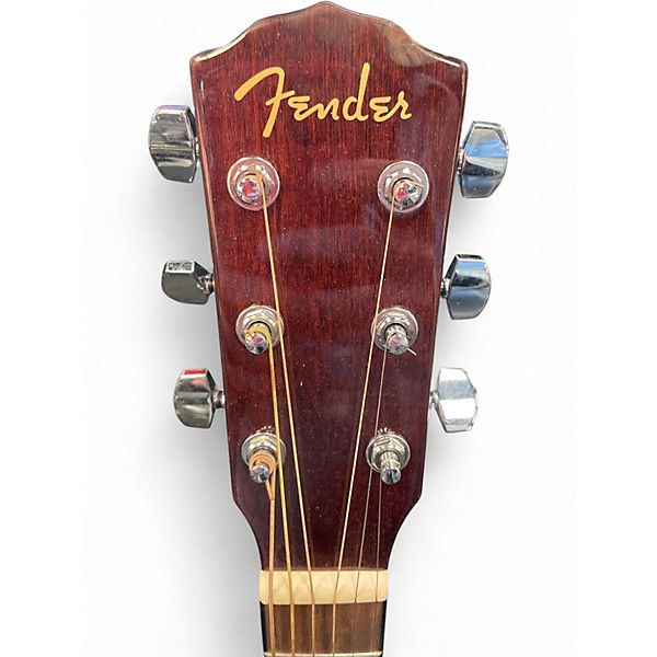 Used Fender CD60SCE Dreadnought Mahogany Acoustic Electric Guitar