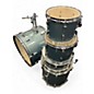 Used Pearl 5 Piece roadshow aqua blue glitter Drum Kit
