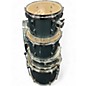 Used Pearl 5 Piece roadshow aqua blue glitter Drum Kit