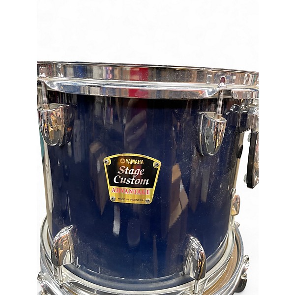 Used Yamaha 4 Piece Stage Custom Advantage Dark Blue Fade Drum Kit