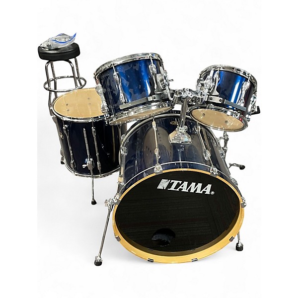 Used TAMA 5 Piece Rockstar BLUE Drum Kit