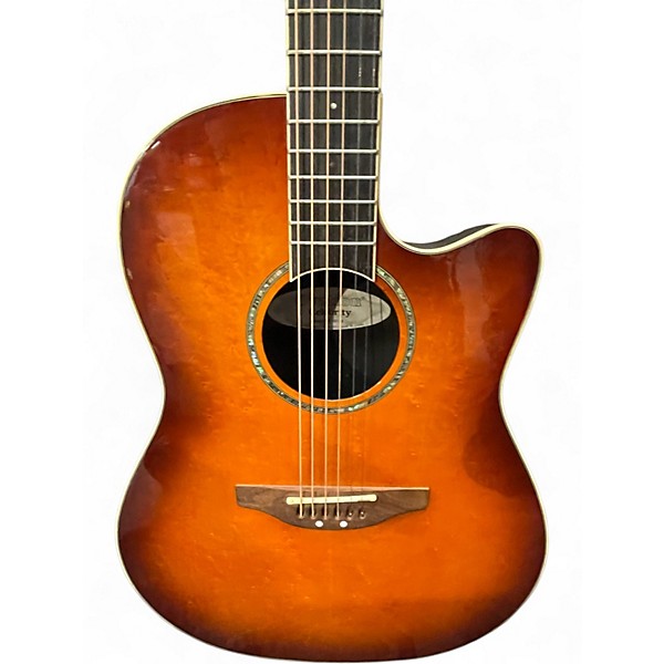 Used Ovation GC28Ab Celebrity 2 Tone Sunburst Acoustic Electric Guitar