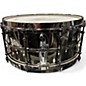 Used Ludwig 14X6.5 Black Magic Snare Black Chrome Drum