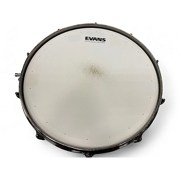 Used Ludwig 14X6.5 Black Magic Snare Black Chrome Drum