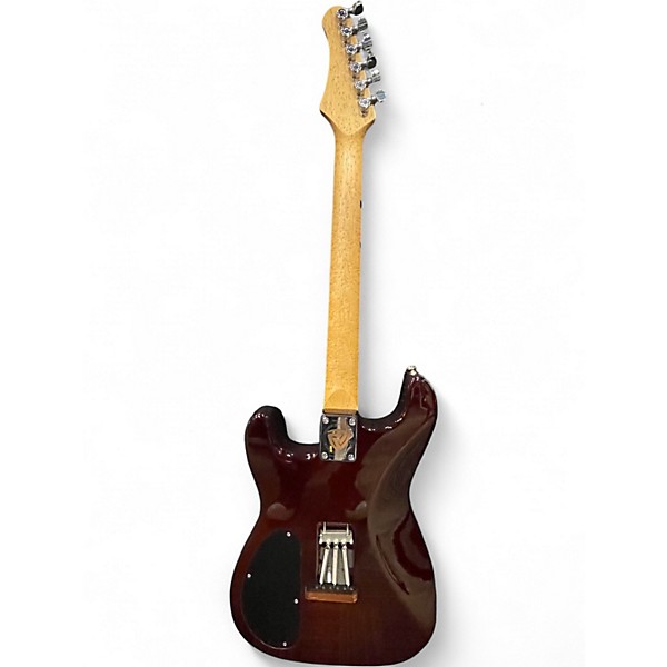 Used Chris Campbell 5a Strat 5a Quilt Dragonburst Solid Body Electric Guitar