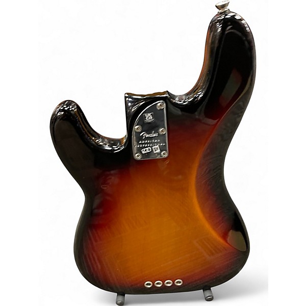 Used Fender American Professional II Jazz Bass 3 Color Sunburst Electric Bass Guitar