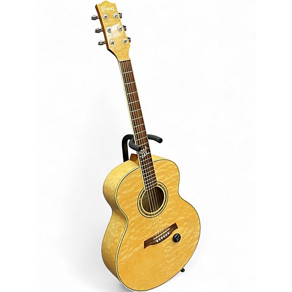Used 2025 Ibanez EW20QM Trans Amber Acoustic Electric Guitar