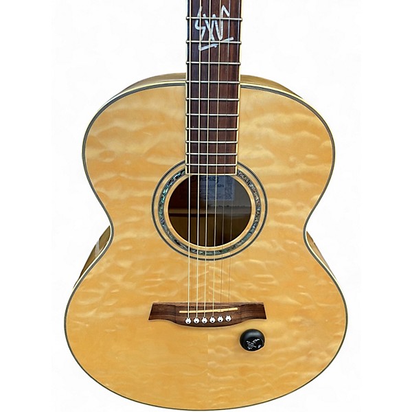 Used 2025 Ibanez EW20QM Trans Amber Acoustic Electric Guitar