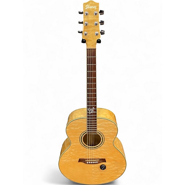 Used 2025 Ibanez EW20QM Trans Amber Acoustic Electric Guitar