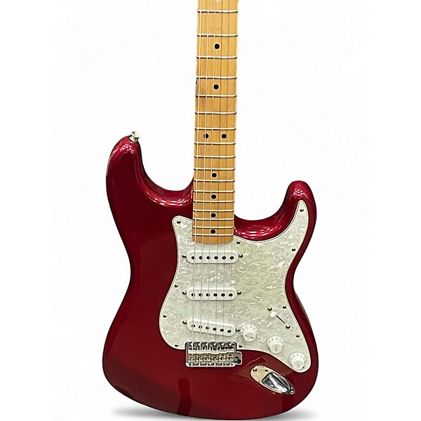 Used Fender MIM DELUXE STRATOCASTER Candy Apple Red Solid Body Electric Guitar