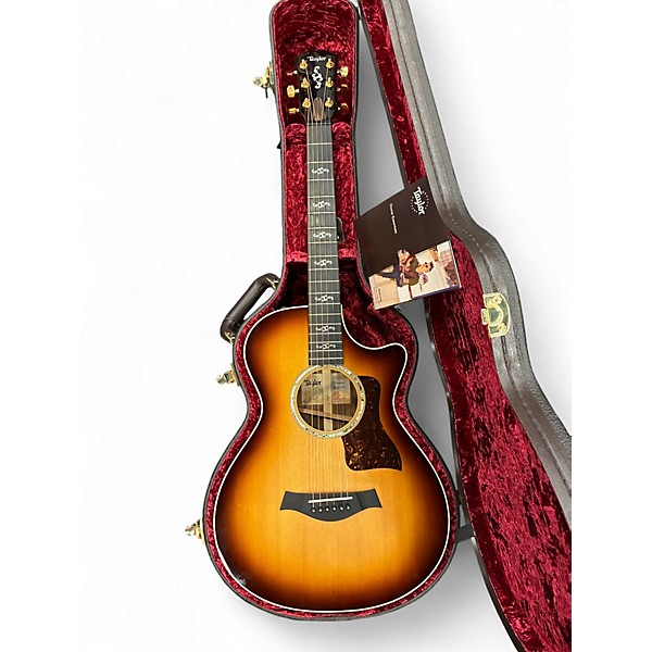 Used 2023 Taylor Custom 412ce 12-Fret Tobacco Sunburst Acoustic Electric Guitar