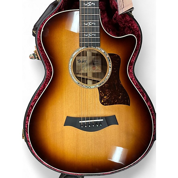Used 2023 Taylor Custom 412ce 12-Fret Tobacco Sunburst Acoustic Electric Guitar