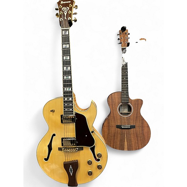 Used Ibanez LGB30 George Benson Signature Natural Hollow Body Electric Guitar