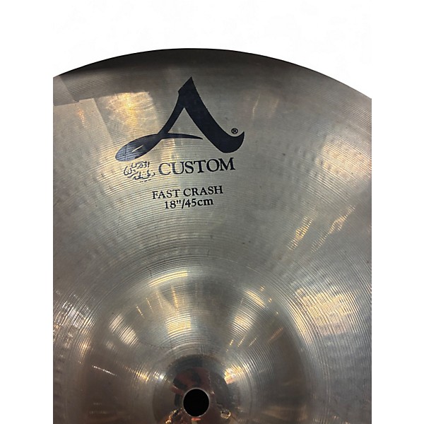 Used Zildjian 18in A Custom Fast Crash Cymbal