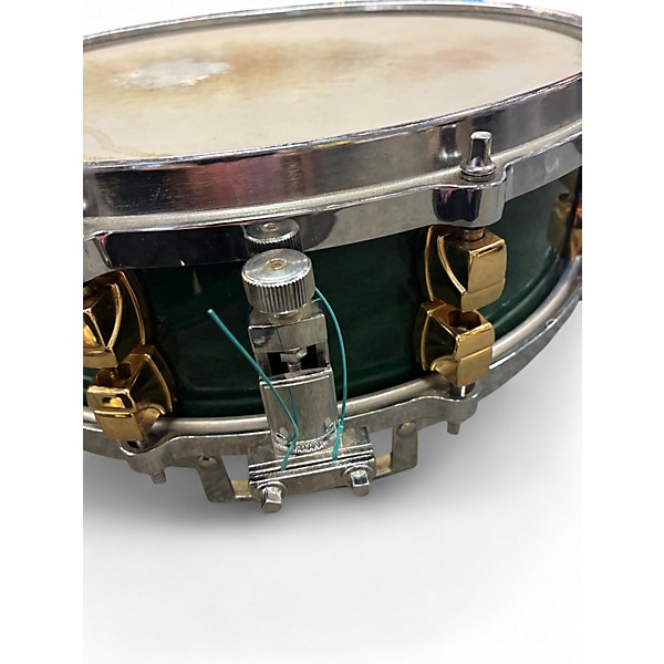 Used 1990s Yamaha 14X4 MIJ Maple Custom Emerald Green Drum