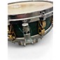 Used 1990s Yamaha 14X4 MIJ Maple Custom Emerald Green Drum