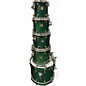Used 1990s Yamaha 5 Piece MIJ Maple Custom Emerald Green Drum Kit thumbnail