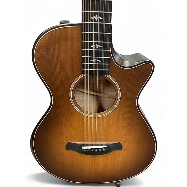 Used Taylor 652ce BUILDERS EDITION Tobacco Burst 12 String Acoustic Electric Guitar