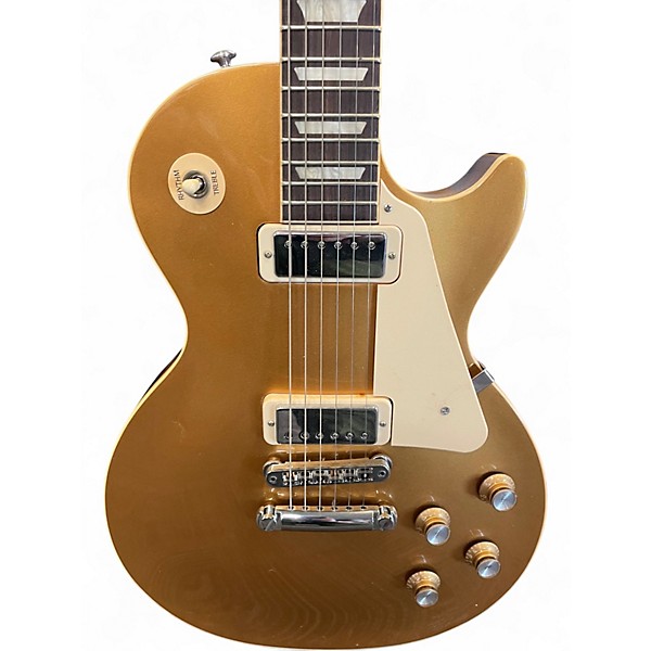 Used Gibson Les Paul Deluxe Gold Solid Body Electric Guitar