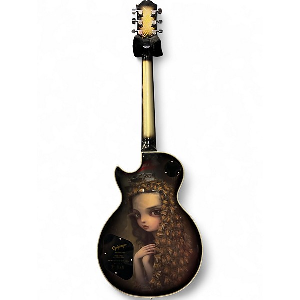 Used 2021 Epiphone Adam Jones "Veil of Bees" Les Paul Custom "Veil of Bees" Silverburst Solid Body Electric Guitar