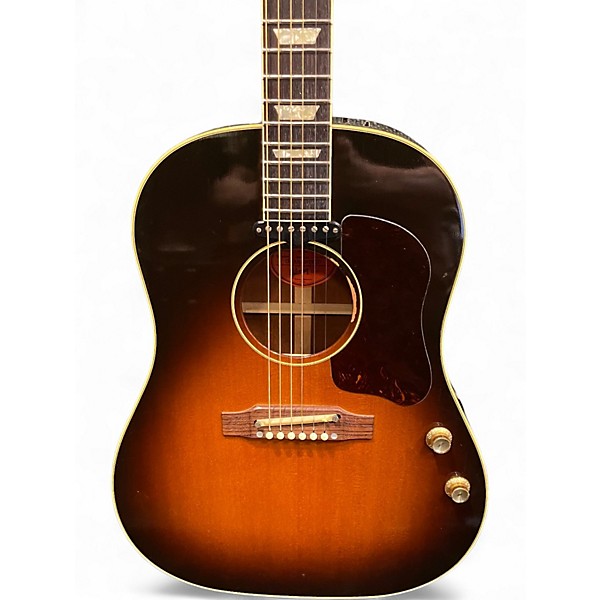 Used Gibson 1964 J160E Vintage Sunburst Acoustic Electric Guitar
