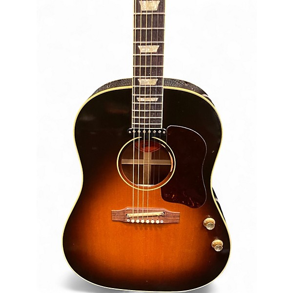 Used Gibson 1964 J160E Vintage Sunburst Acoustic Electric Guitar
