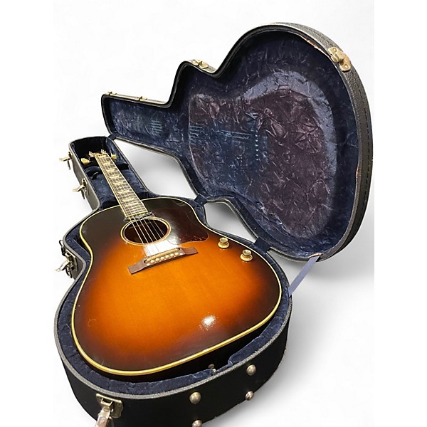 Used Gibson 1964 J160E Vintage Sunburst Acoustic Electric Guitar