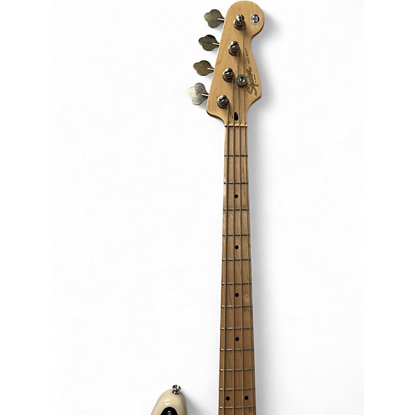 Used Squier Paranormal Jazz Bass 54 White Blonde Electric Bass Guitar