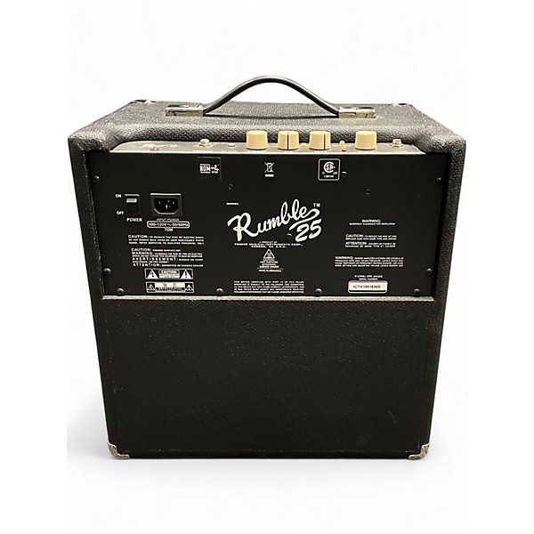 Used Fender Rumble 25 25W 1x8 Bass Combo Amp