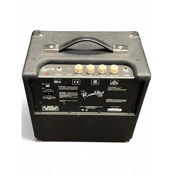 Used Fender Rumble 15 15W 1X8 Bass Combo Amp