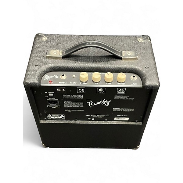 Used Fender Rumble 15 15W 1X8 Bass Combo Amp