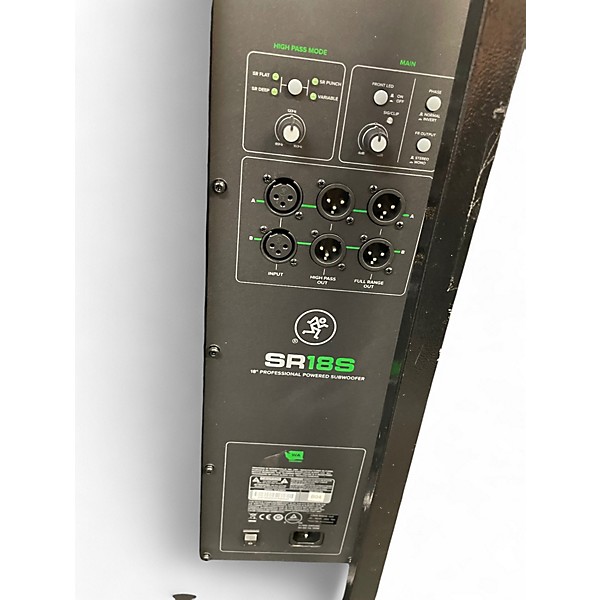 Used Mackie SR18S Powered Subwoofer