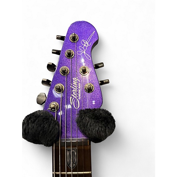 Used Sterling by Music Man John Petrucci JP157 7 String Purple Sparkle Solid Body Electric Guitar