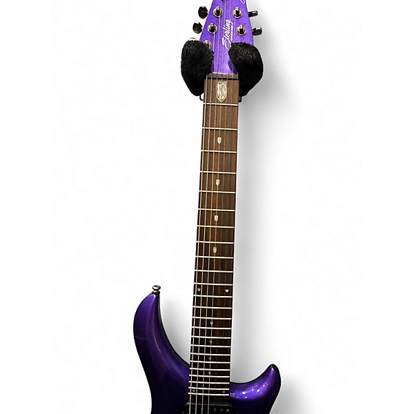 Used Sterling by Music Man John Petrucci JP157 7 String Purple Sparkle Solid Body Electric Guitar