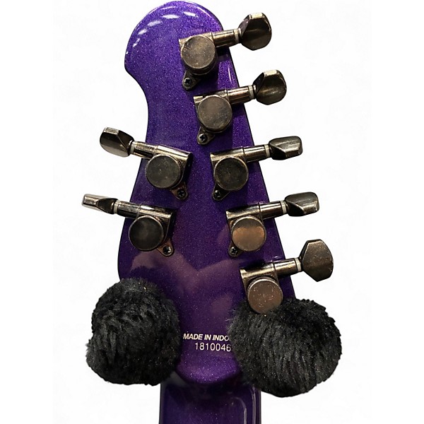 Used Sterling by Music Man John Petrucci JP157 7 String Purple Sparkle Solid Body Electric Guitar