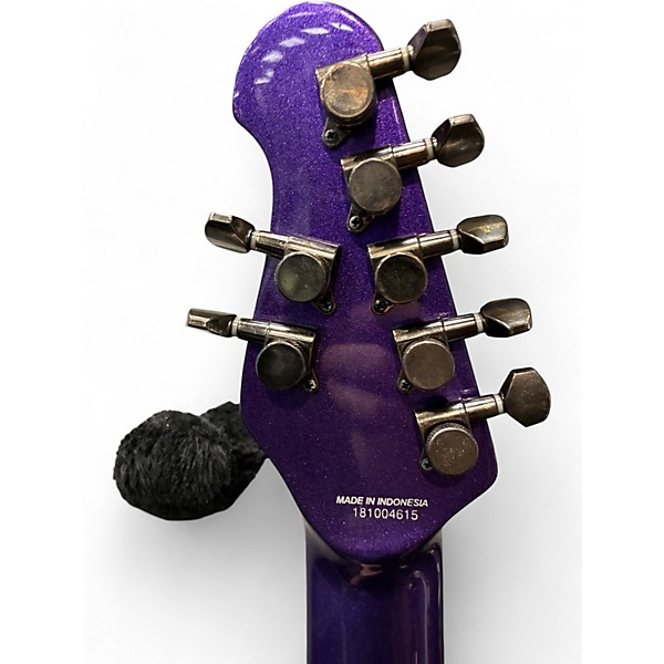 Used Sterling by Music Man John Petrucci JP157 7 String Purple Sparkle Solid Body Electric Guitar