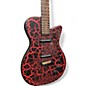 Used Danelectro 56U2 Red Crackle Lava Solid Body Electric Guitar
