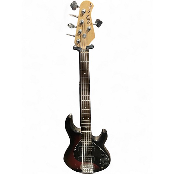 Used Sterling by Music Man RAY5HH RUBY RED SATIN BURST Electric Bass Guitar