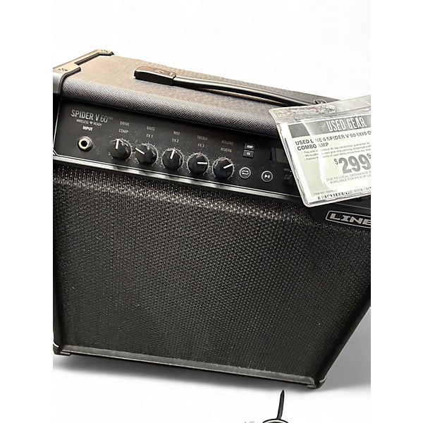 Used Line 6 Spider V 60 1x10 Guitar Combo Amp