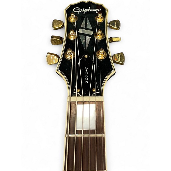 Used Epiphone LES PAUL ELITE FLORENTINE Black Hollow Body Electric Guitar