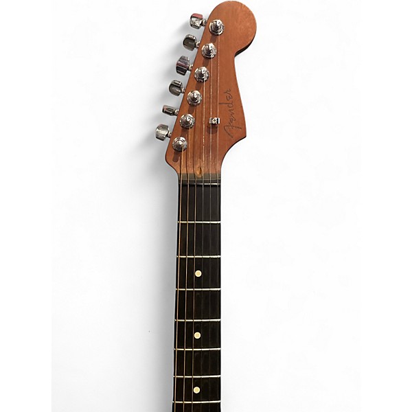 Used Fender American Acoustasonic Stratocaster Black Acoustic Electric Guitar