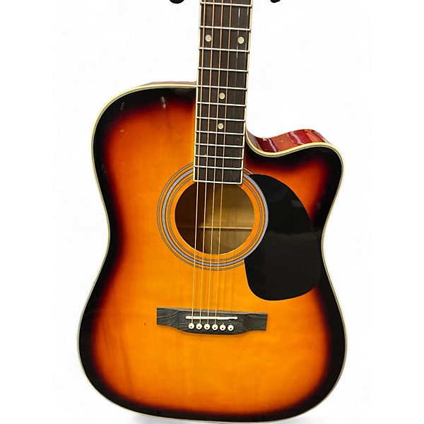Used Bcp DREADNOUGHT CUTAWAY 2 Color Sunburst Acoustic Guitar