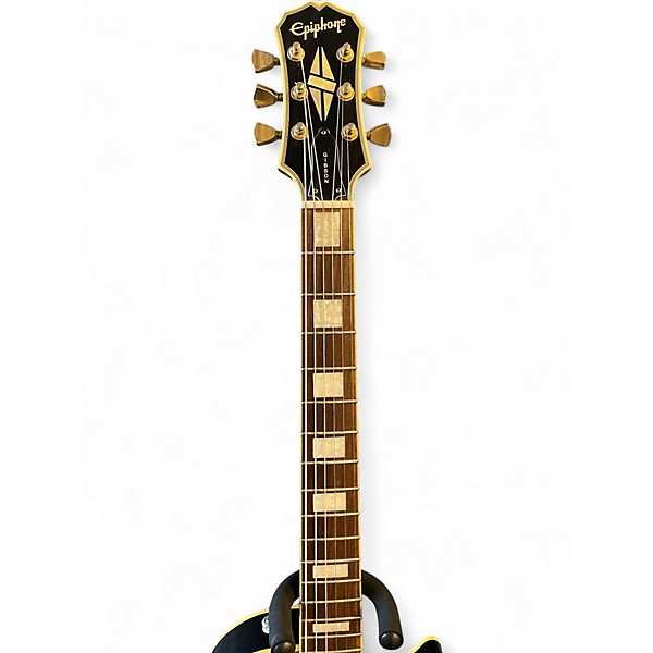 Used Epiphone Les Paul Custom Black Solid Body Electric Guitar