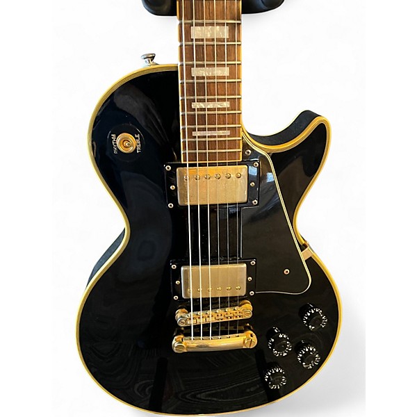 Used Epiphone Les Paul Custom Black Solid Body Electric Guitar
