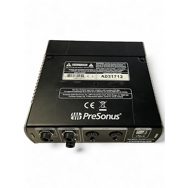 Used PreSonus Audiobox USB 96 Audio Interface