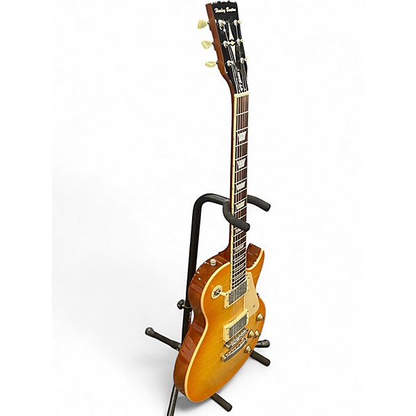 Used Harley Benton V7 SERIES Honey Burst Solid Body Electric Guitar